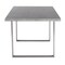 Armen Living Fenton Dining Table with Cement Gray Laminate Top and Brushed Stainless Steel Base LCFEDIBE - alternate 6